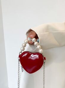 Mini falscher Perlen Ketten Neuheit Tasche Valentinstag