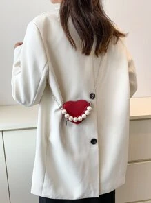 Mini falscher Perlen Ketten Neuheit Tasche Valentinstag