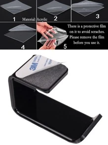 1 móc treo tai nghe, giá đỡ máy tính - màu đen - Xem 7