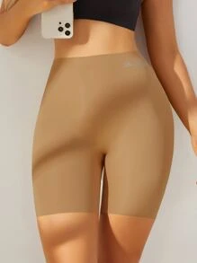 素色無痕內褲 - 駝色 - 查看 5