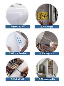 1pc Halloween Slogan Graphic Door Sticker - Multicolor - View 7