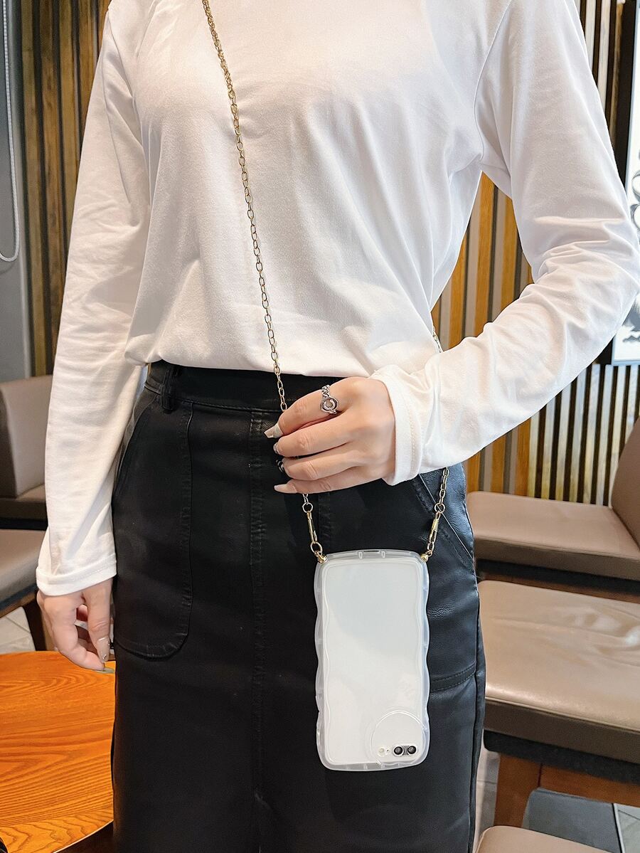 透明手機殼附帶繩子 - 無色 - 查看 1