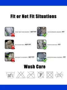 1pc Paw Print Car Seat Cover - Multicolor - View 3