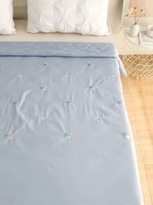 Khăn trải giường thêu hành tinh - Màu xanh lam - Xem 5