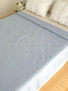 Khăn trải giường thêu hành tinh - Màu xanh lam - Xem 6