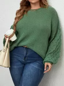 SHEIN LUNE Chandail à épaulettes larges, hiver