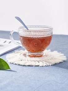 1入組流蘇裝飾杯墊 - 米色 - 查看 8