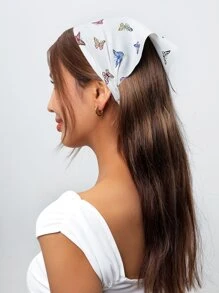 4 piezas Banda de pelo con estampado de mariposa - Multicolor - Ver 2