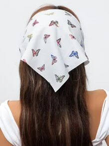 4 piezas Banda de pelo con estampado de mariposa - Multicolor - Ver 4