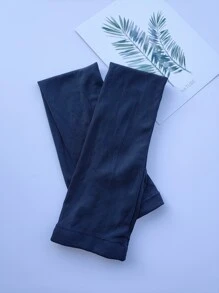 Solid Fingerless Gloves Halloween Wedding - Black - View 4