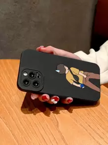 Cartoon Figure Graphic Phone Case - Multicolor - View 2