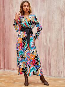 Đầm Thắt lưng Trọn gói Hoa Boho - Nhiều màu - Xem 4