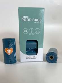 1卷爪子和骨頭圖案寵物拾便袋 - 彩色 - 查看 4