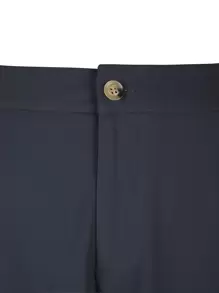 Mulvari Pantalones de traje unicolor doblado