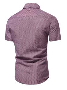 Manfinity Men Allover Geo Print Shirt - Multicolor - View 2