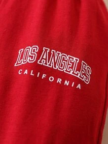 SHEIN Baby Boy 3pcs Letter Graphic Sweatpants Chic Outfits For Autumn/Winter