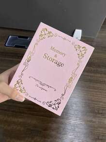 1pc Letter Graphic Photo Album - Pink - View 3