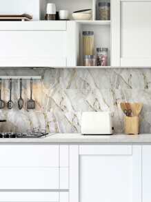 9 cái Cẩm thạch Hoa văn Nhà bếp Sticker - Nhiều màu - Xem 3