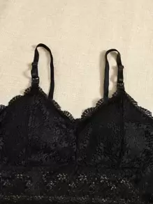 SHEIN Maternity 2packs Floral Lace Wireless Bralette Lingerie For Mother - Multicolor - View 5