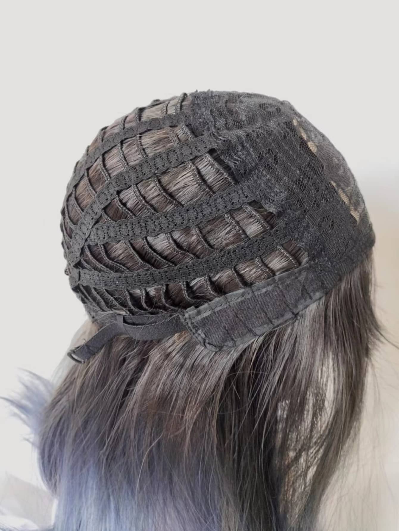 Miniatura 3 de Peluca sintética medio rizado con tupe Multicolor