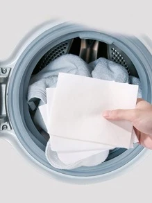 30pcs Anti-staining Laundry Paper, Color Absorbing Sheet For Washing Machine - White - View 1