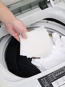 30pcs Anti-staining Laundry Paper, Color Absorbing Sheet For Washing Machine - White - View 5