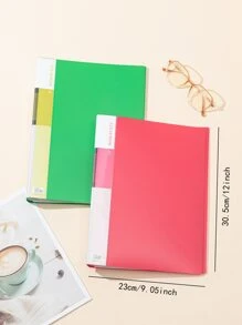 2 piezas Folleto de archivo al azar - Multicolor - Ver 5