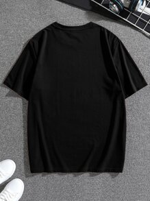 Hombres Camiseta con estampado de letra