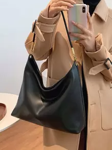 Không thấm nước, nhẹ, kinh doanh bình thường, sức chứa lớn Túi đeo vai tối giản dành cho nữ tuổi teen Sinh viên đại học, tân binh và nhân viên văn phòng Hoàn hảo cho văn phòng, đại học, công việc, kinh doanh, đi làm - màu đen - Xem 1