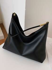 Không thấm nước, nhẹ, kinh doanh bình thường, sức chứa lớn Túi đeo vai tối giản dành cho nữ tuổi teen Sinh viên đại học, tân binh và nhân viên văn phòng Hoàn hảo cho văn phòng, đại học, công việc, kinh doanh, đi làm - màu đen - Xem 5