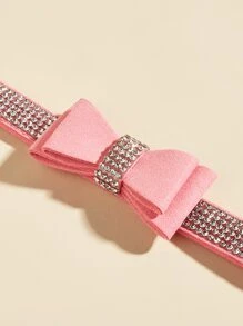 Rhinestone Decor Pet Collar - Pink - View 4