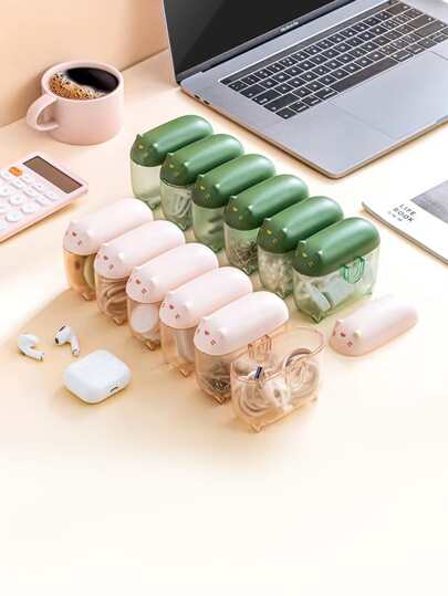 1 Stück zufällig Cartoon Design Datenkabel Aufbewahrungskiste