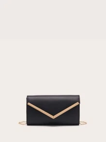 Sequin, Sang trọng, Túi buổi tối sáng bóng, Túi ăn tối Quyến rũ, thanh lịch, tinh tế, yên tĩnh Chi tiết kim loại sang trọng Flap Chain Túi vuông kim cương giả cho cô gái dự tiệc, phụ nữ, cô dâu Hoàn hảo cho bữa tiệc, đám cưới, vũ hội, bữa tối / tiệc, cho - màu đen - Xem 2