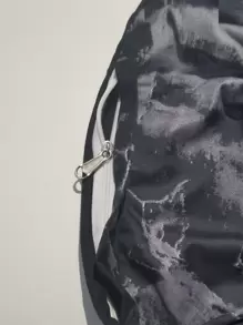 Bộ 3 vỏ chăn họa tiết đá cẩm thạch đen (1 vỏ chăn & 2 vỏ gối) Bộ chăn ga gối mềm mại và thân thiện với da cho gia đình, Bộ ga trải giường cho mọi mùa, Mùa cưới - màu đen - Xem 9