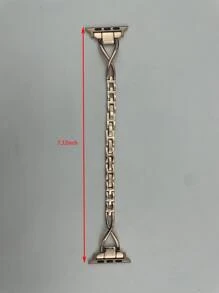 Dây đeo đồng hồ kim loại trang trí rhinestone tương thích với Apple Watch - Hoa hồng vàng - Xem 8