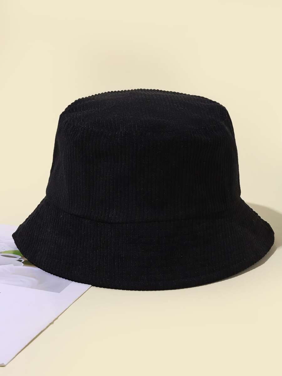 Solid Bucket Hat - Black - View 1
