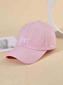 Mũ bóng chày thêu chữ - Hồng - Xem 1