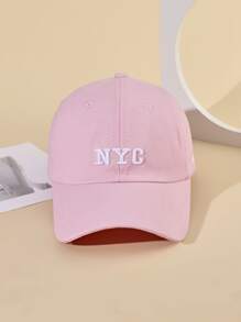 Mũ bóng chày thêu chữ - Hồng - Xem 2