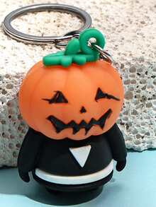 万圣节南瓜吊饰钥匙扣圣诞礼物创意 - 彩色 - 查看 3
