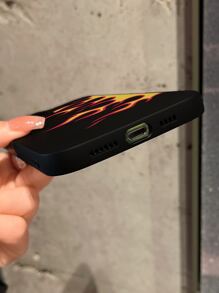 Coque compatible avec iPhone à motif de flamme - Multicolore - Voir 3