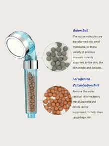 1pc Filter Shower Head - Blue - View 3