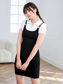 Đầm màu trơn Sẵn sàng - màu đen - Xem 4