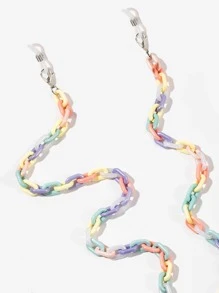Color Block Face Covering Chain - Multicolor - View 3
