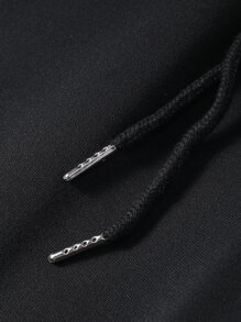 Manfinity Homme Hombres Pantalones deportivos con sudadera con estampado de letra de color combinado - Multicolor - Ver 4