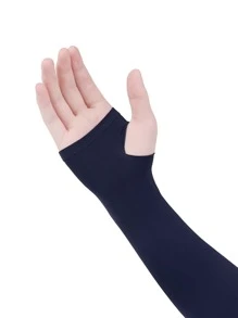 iwarm 男士字母圖案露指手套 - 藏蓝色 - 查看 3