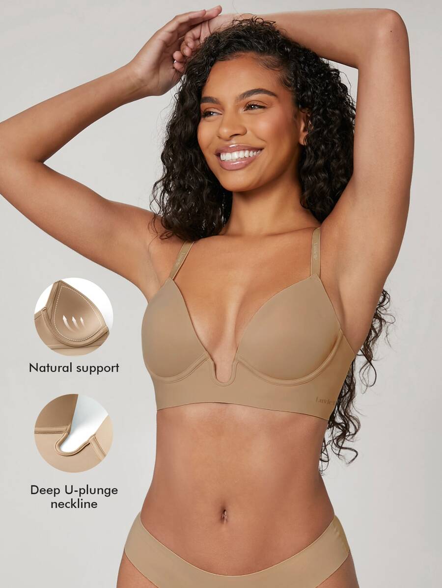 LUVLETTE 性感純色女士內衣bra