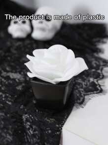 1/3/5 Stück künstliche Rose Mini Topfpflanzen Deko, Zuhause, Hotel, Büro, Halloween, Weihnachten, Valentinstag, Hochzeit Tischdekoration