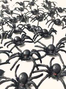 30 piezas Decoración Halloween en forma de araña - Negro - Ver 2