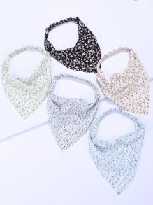 Boho 5 khăn trùm đầu và băng đô hoa nhỏ xinh xắn - Nhiều màu - Xem 1