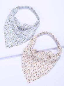 Boho 5 khăn trùm đầu và băng đô hoa nhỏ xinh xắn - Nhiều màu - Xem 4